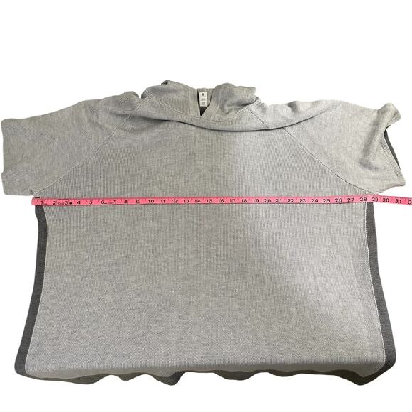 Lululemon Opened Up Poncho Cashlu Fabric Heathered Core Ultra Light Gray Sz M/L - Picture 14 of 16